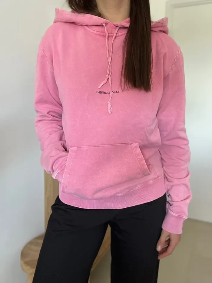 Sweat unisexe rose saint Laurent