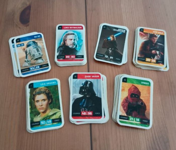 Carte Star Wars Leclerc 2018 série presque complète