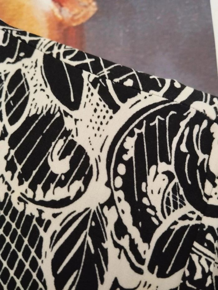🌾Robe Fluide Imprimé Graphique Manoukian T38🌾 - photo numéro 18