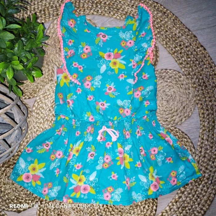 🌸 Robe Tunique Orchestra fille 4 ans – Imprimé fleuri, parfaite pour l’été ! 🌞 - photo numéro 2