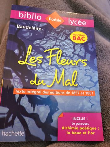 Livre "Les fleurs du mal" Baudelaire
