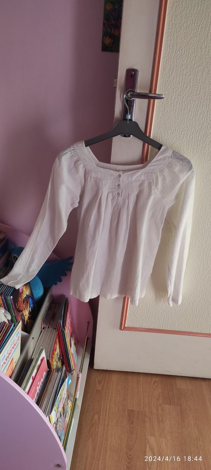 Chemise fille paillettes C.F.K taille 12 ans - photo numéro 13