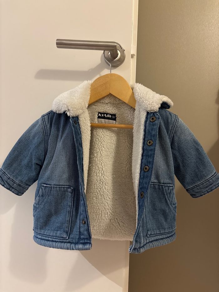 Veste en jean molletonné