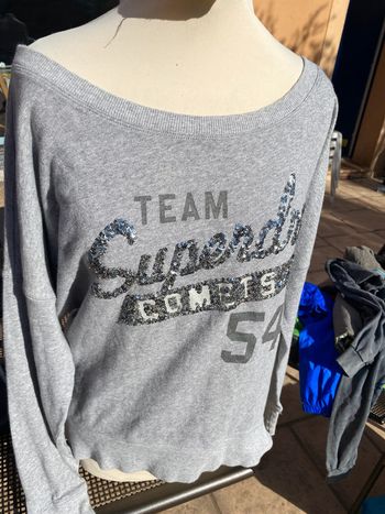 Top sWeat superdry oversize S. Idéal 38 40