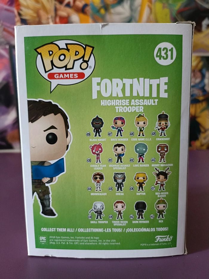 Figurine Funko Pop Fortnite Highrise assault Trooper 431 - photo numéro 3