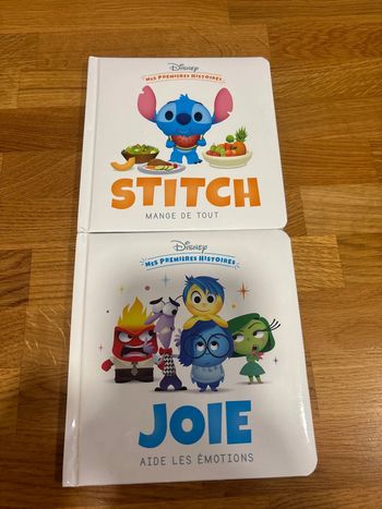 Lot 2 livres mes premières histoires Disney