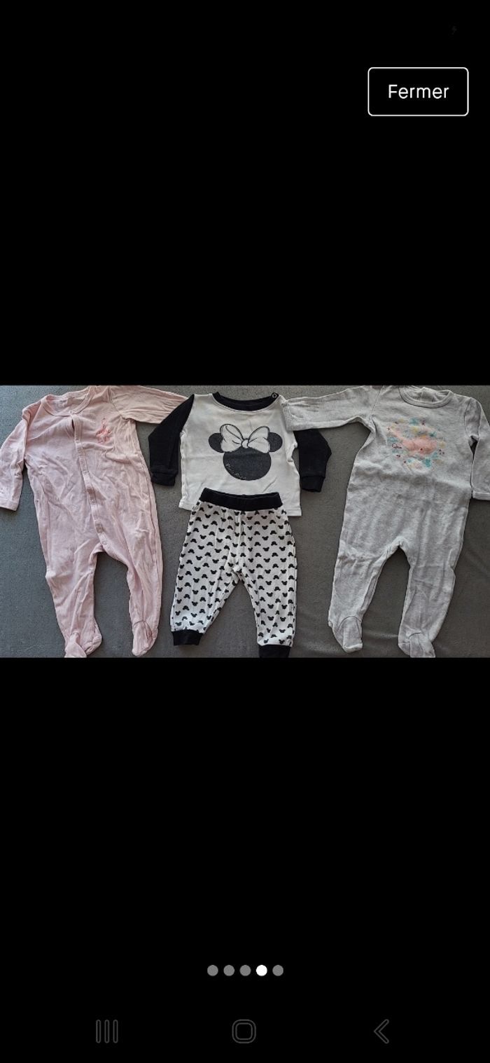 Lot de 13 babygros/pyjamas bébé - photo numéro 3