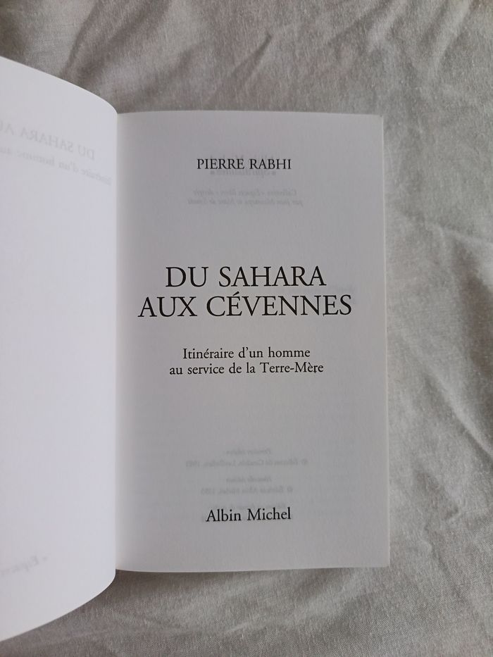 Livre : Du Sahara aux Cévennes - photo numéro 4