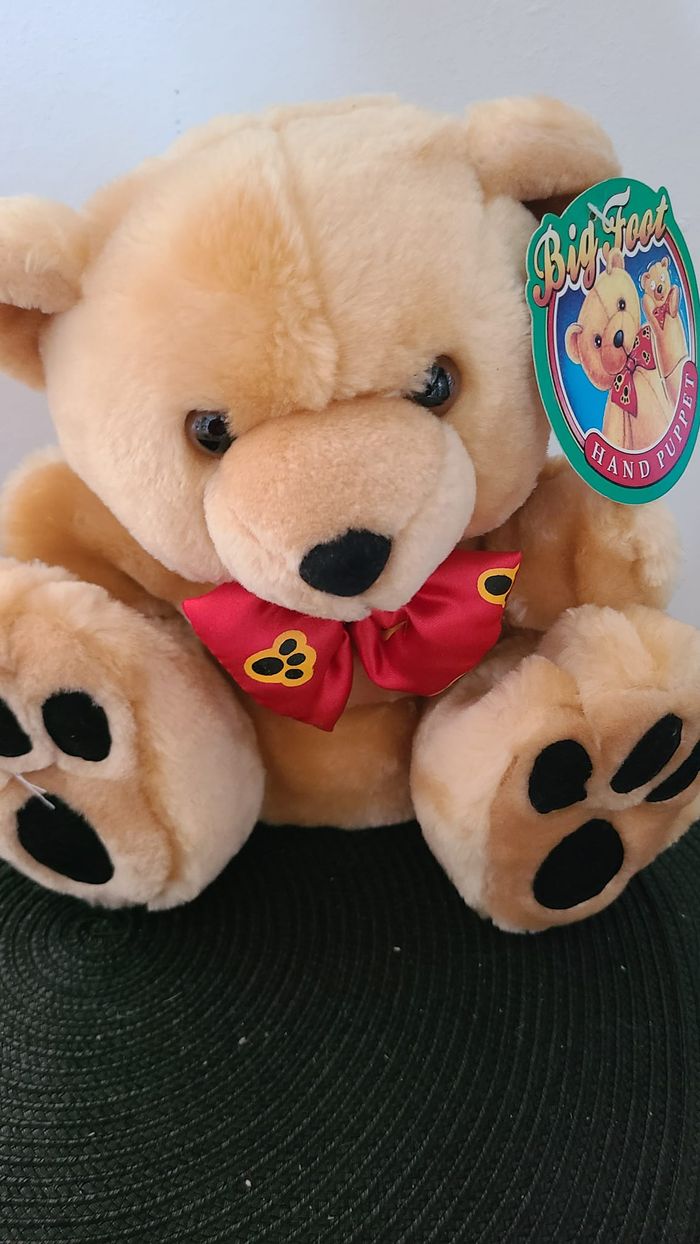 doudou ours big foot hand puppet - photo numéro 2