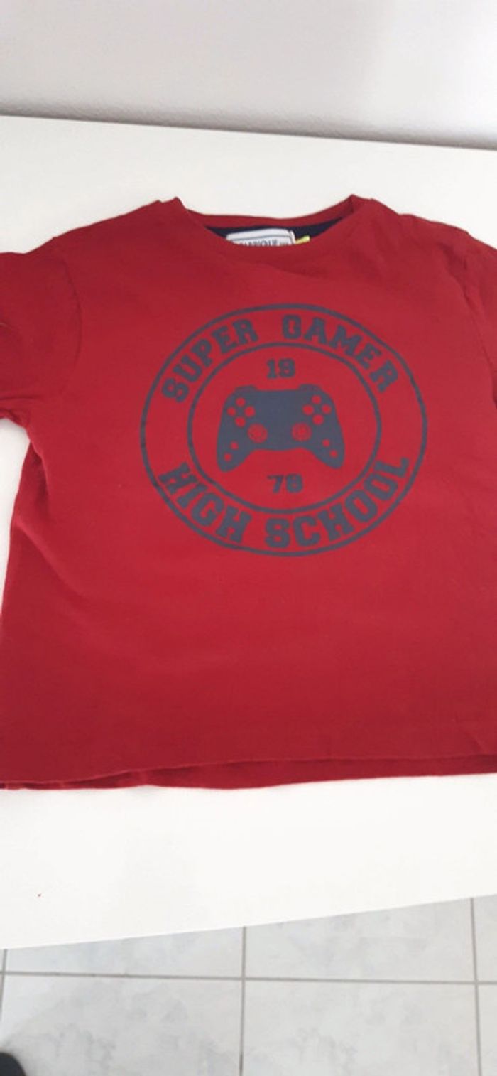 Tee shirt manches courtes gamer / manette 5 ans