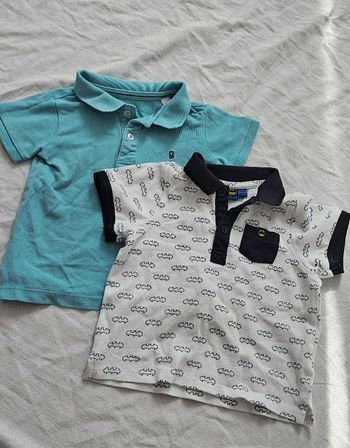 Deux polos manches courtes 2 ans