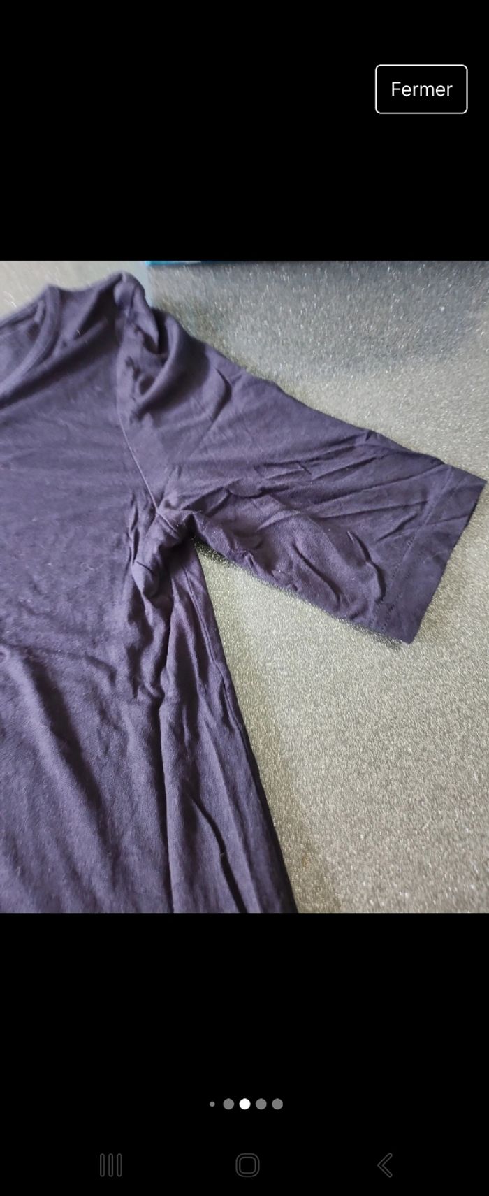 Robe mi longue in extenso bleu marine - photo numéro 4