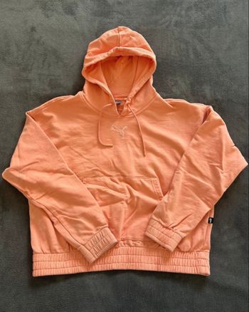 Sweat à Capuche Puma Femme Taille M Couleur Corail Très Bon État