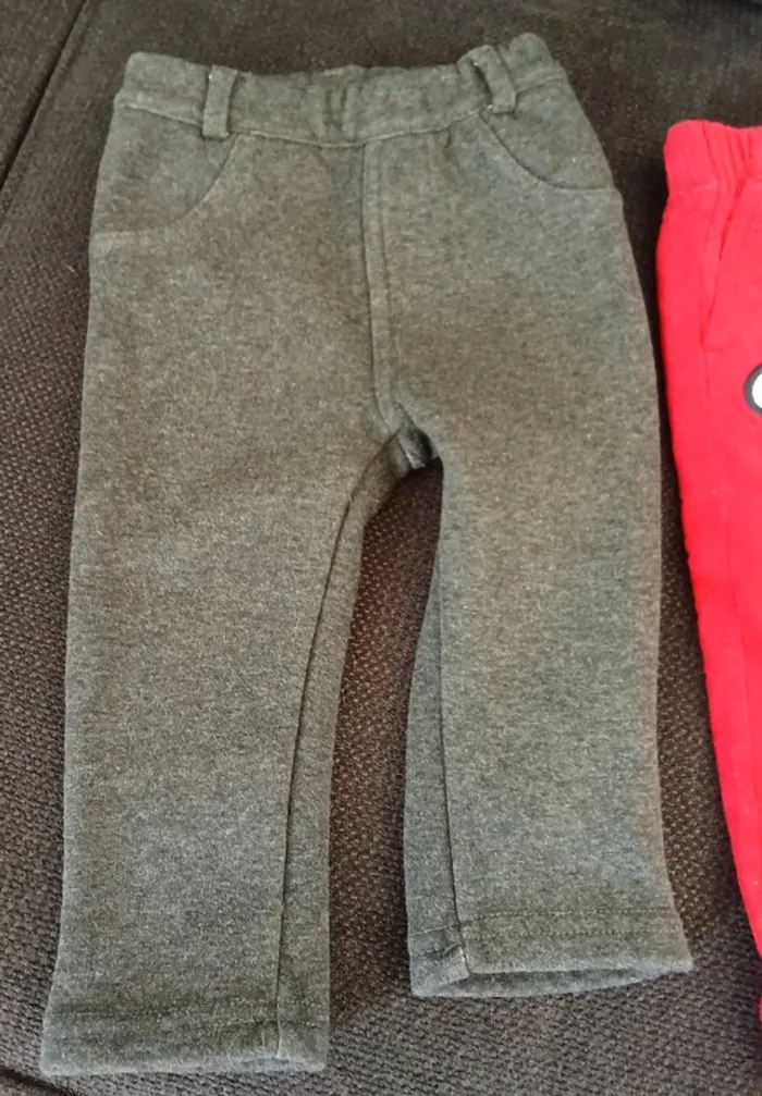 Lot 2 pantalons hiver 9/12 mois - photo numéro 5