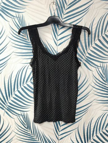 🌺 Débardeur bretelles larges avec dentelles - T38 🌺