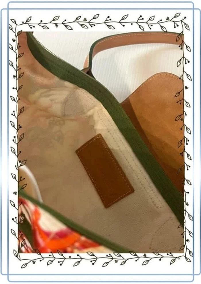 Sac Longchamp Modèle Garden Foo En toile de coton - photo numéro 7