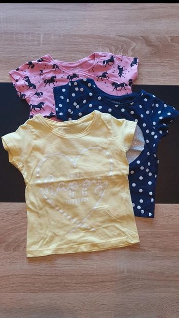 Lot de 3 tee-shirts manches courtes 1,5-2 ans