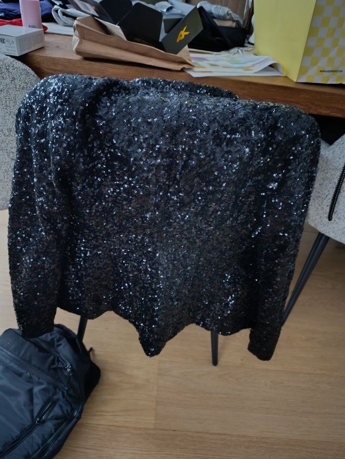 Veste femme sequins - photo numéro 2