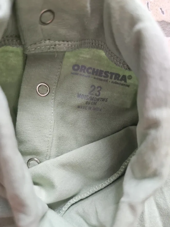 Lot 2 tee-shirt col roulé crème/vert - Orchestra - 23 mois/86 cm - photo numéro 8