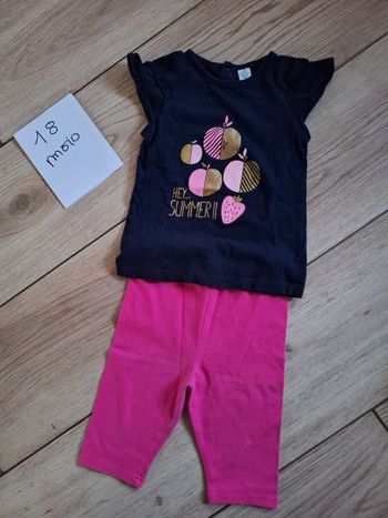 Ensemble été 18 mois fille Tee-shirt et leggings