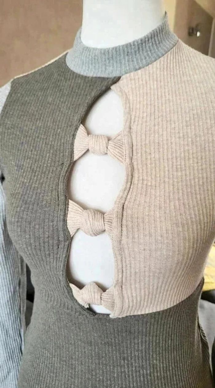 Mangifique robe moulante sexy profond décolleté ASOS Design - photo numéro 4