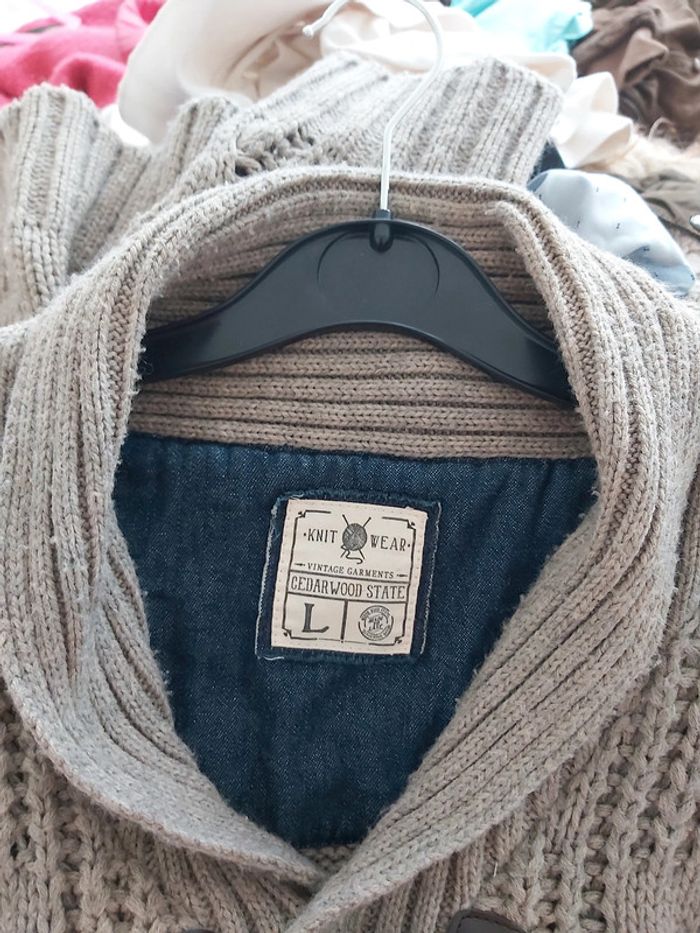 Gilet gris Taille L - photo numéro 3