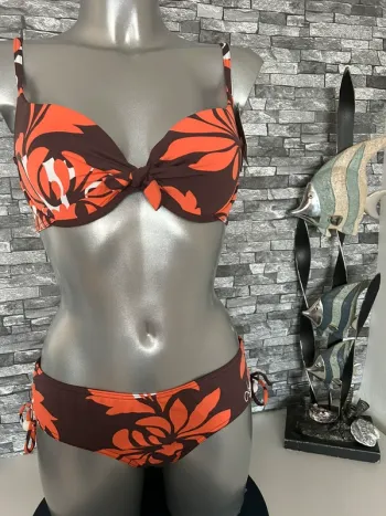 Maillot de bain sexy fleur T44