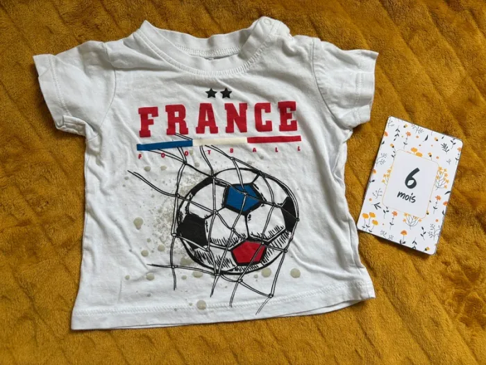 Lot de 3 t-shirts manches courtes taille 6 mois - photo numéro 2