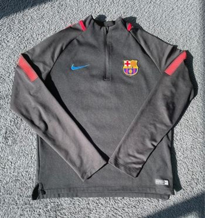 Haut entraînement Nike F.C Barcelone Noir 12-13 ans