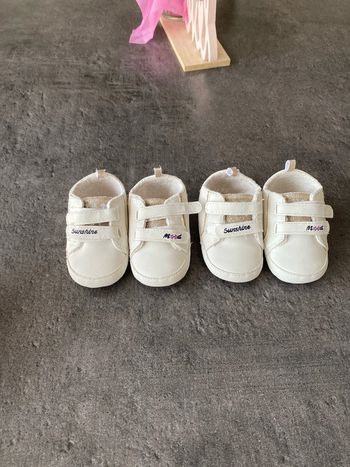 Lot de 2 paires de chaussure bébé 6-12 mois TAO