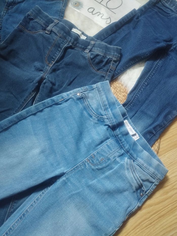 Lot jeans fille 10ans - photo numéro 3