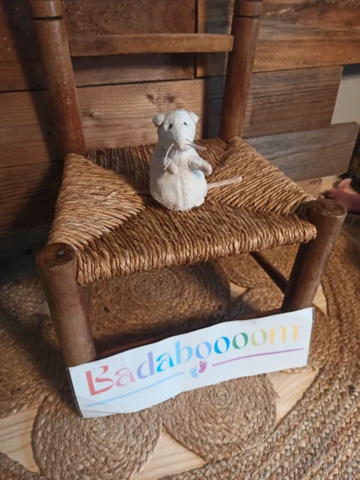 Peluche souris Ikea blanche tbe