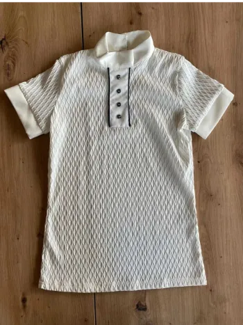 Polo de  concours  Cavalleria  –  Blanc  Cassé /  Crème –  Très bon état – Taille XS
