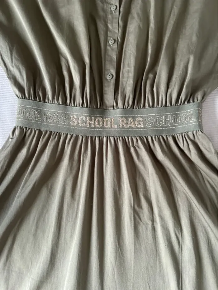 Robe vert kaki doré tailleM school rag - photo numéro 3
