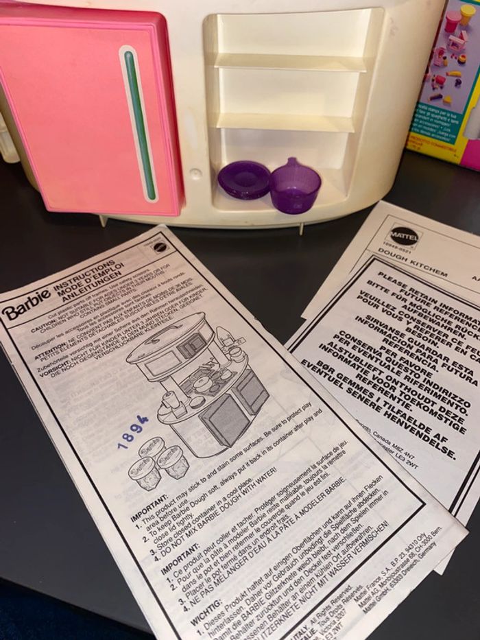 Cuisine Barbie Mattel poupee doll 1993 - photo numéro 6