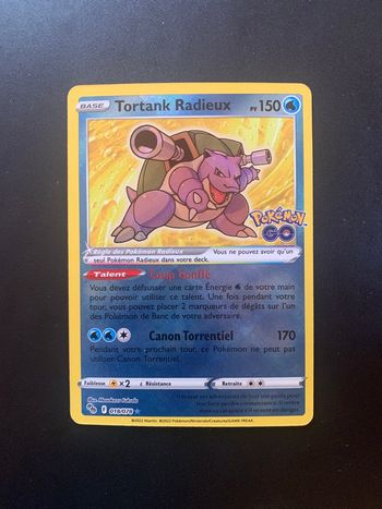 Carte Pokemon Tortank Radieux Pokemon Go