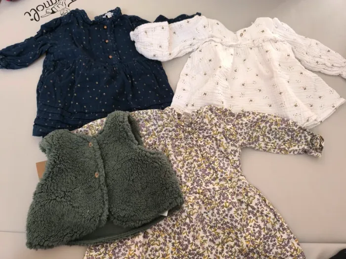 Lot de 3 robes été un petit gilet - photo numéro 3