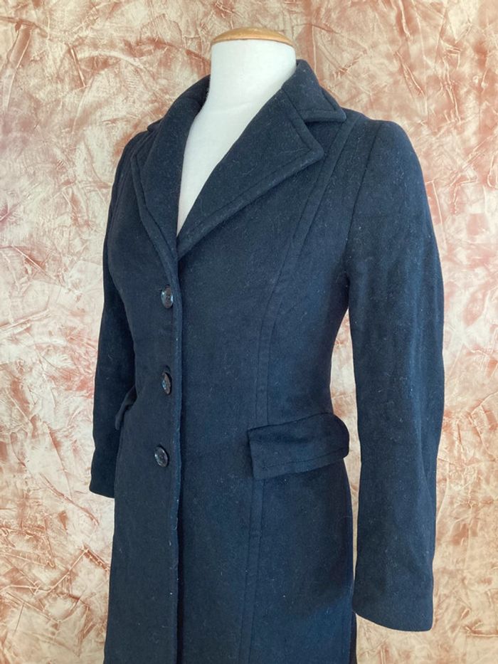 Superbe manteau long noir Zara - photo numéro 2