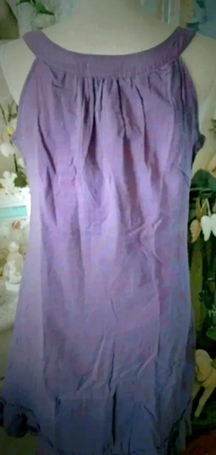 Robe violette/blanche Mim Taille 42 Neuve - photo numéro 4