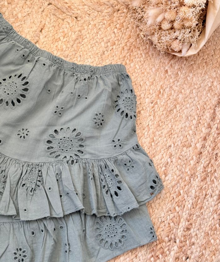 Jupe Broderie Kaki - photo numéro 2