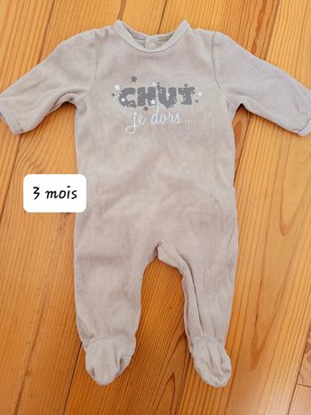 Pyjama velours (3 mois)