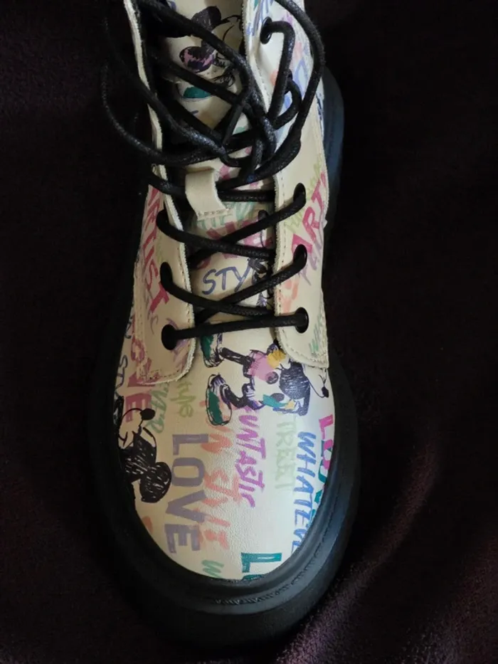 Bottines montantes Mickey coloré - photo numéro 3