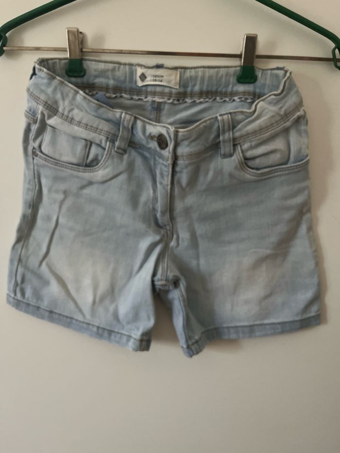 Short jean ajustable élastique 13- 14 ans