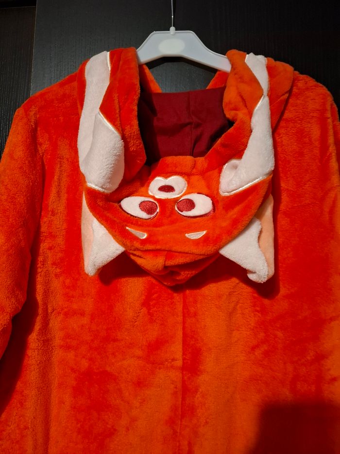 Combinaison grenouillère kigurumi pyjama femme homme mixte peluche Mei Lee panda roux red déguisement disneyland anniversaire cosplay - photo numéro 2