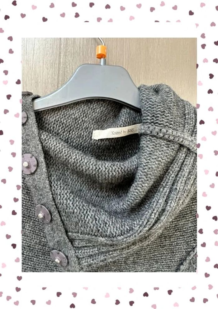 Robe en laine IKKS taille S grise - photo numéro 6
