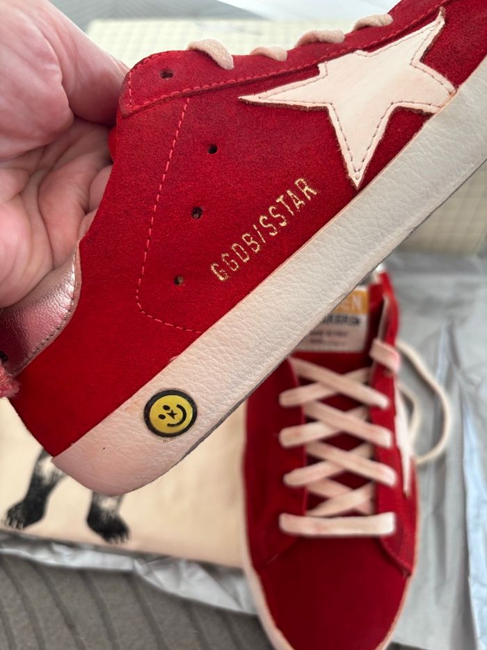 Golden Goose 36 daim rouge excellent état ## - photo numéro 2