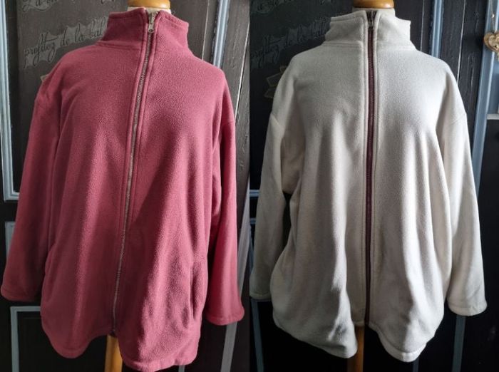 Veste polaire zippée réversible taille 54