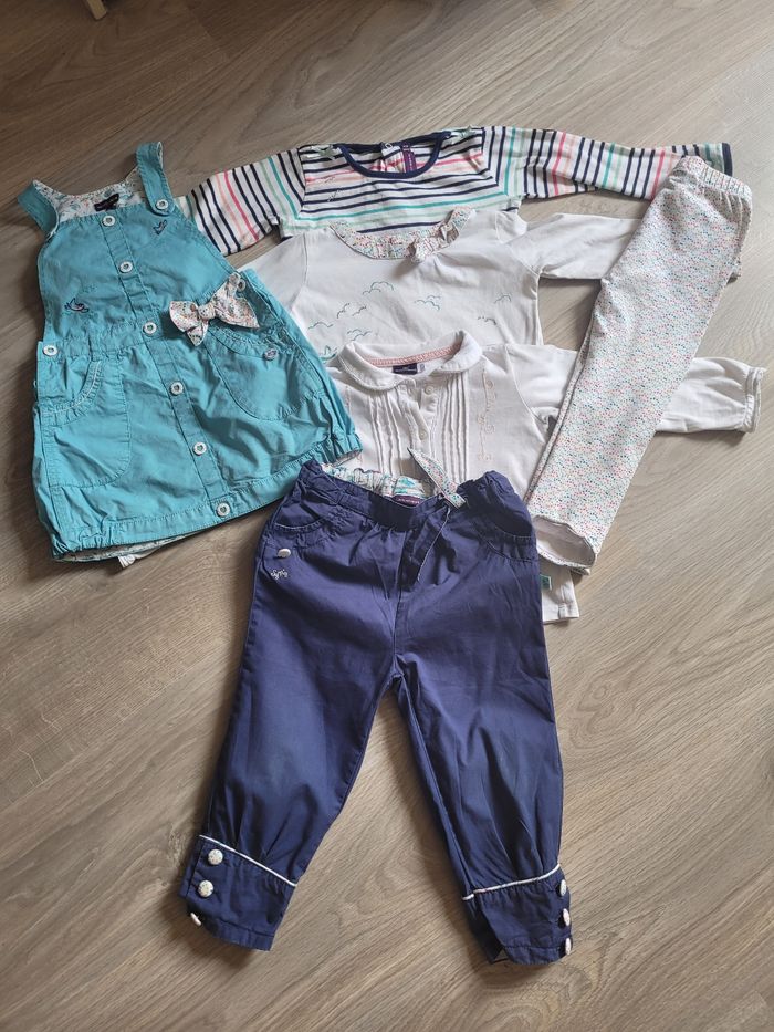 Lot 6 vêtements fille 24 mois Sergent-major - photo numéro 2