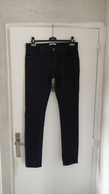 Pantalon femme jeans marque camaïeu taille 42 couleur bleu marine