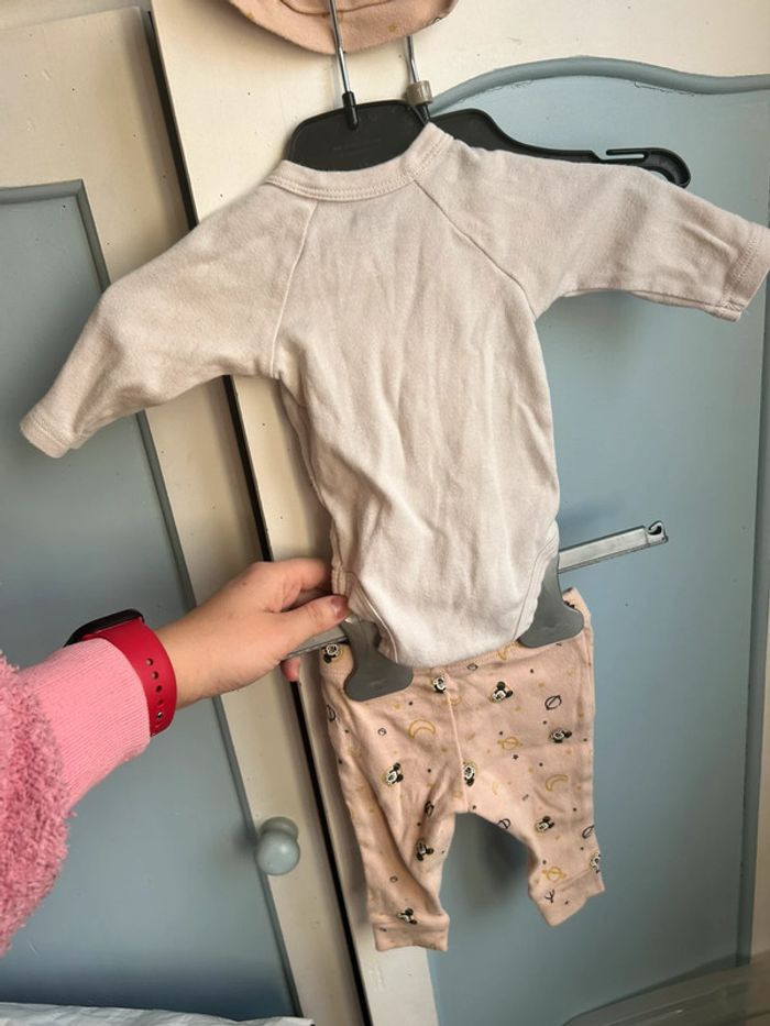 Ensemble body legging bonnet, Mickey , 1 mois - photo numéro 5